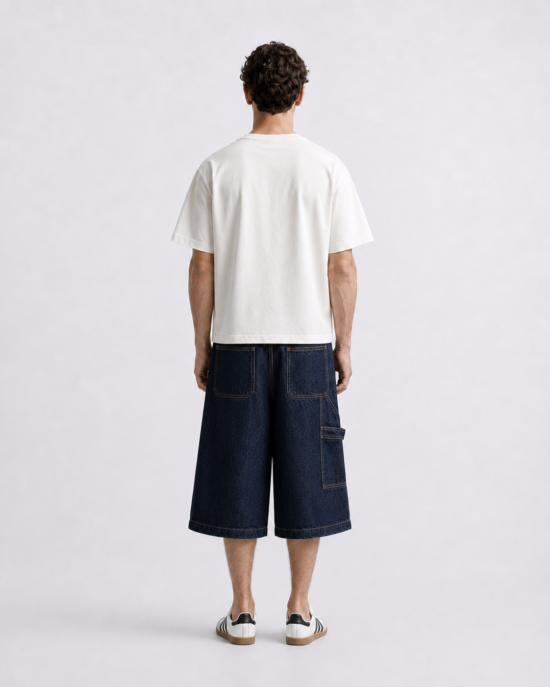 Blessed off-white boxy tee with embroidered chest logo