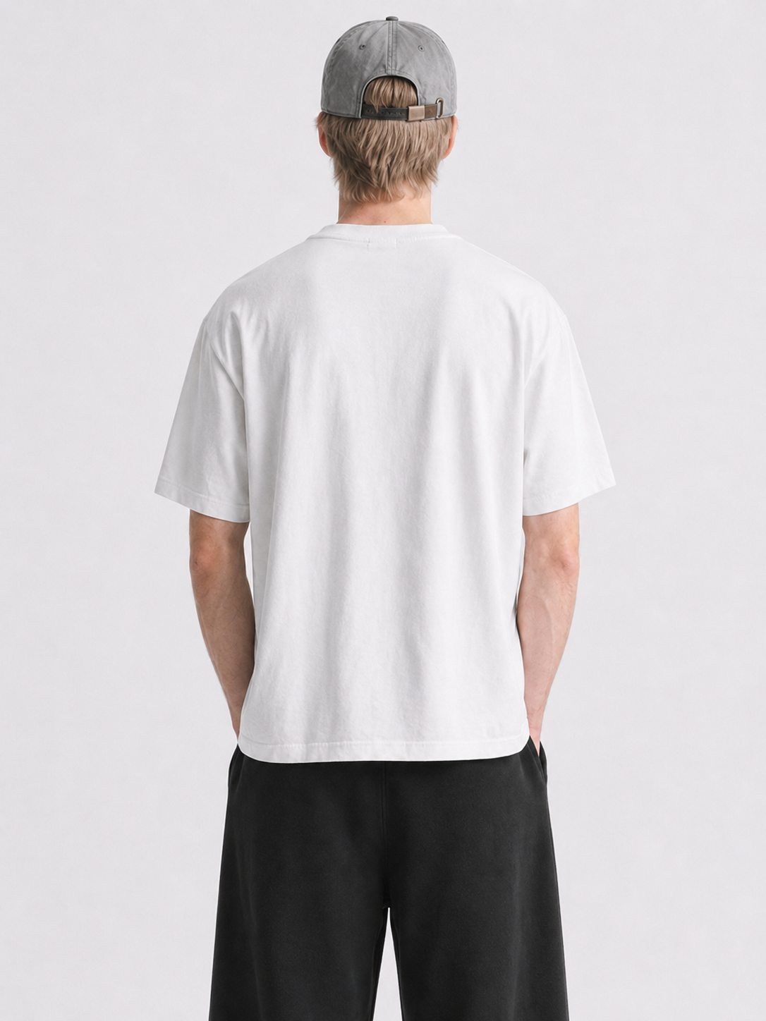 Blessed oversized off-white tee with embroidered chest logo